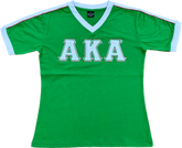 AKA Premium Chenille Ringer V-Neck Shirt